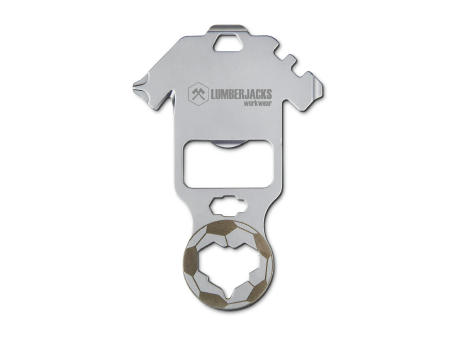 Geschenkartikel: ROMINOX® Key Tool Football / Fußball (18 Funktionen) im Motiv-Mäppchen Deutschland Fan Jubelverstärker
