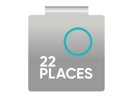 ROMINOX® Mehrweg-Büroklammer Shape Clip Variante G, idealer Mailingartikel für Dokumente, bis zu 18 Seiten Klemmkraft