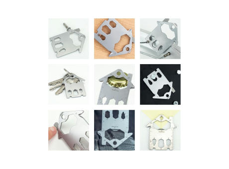 Geschenkartikel: ROMINOX® Key Tool House / Haus (21 Funktionen) im Motiv-Mäppchen Werkzeug