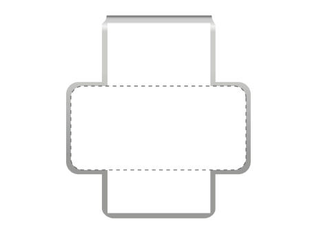 ROMINOX® Mehrweg-Büroklammer Shape Clip Variante H, idealer Mailingartikel für Dokumente, bis zu 18 Seiten Klemmkraft