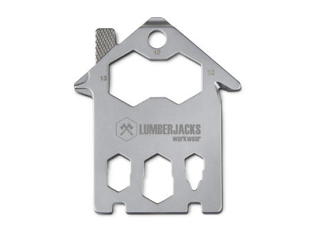 Geschenkartikel: ROMINOX® Key Tool House / Haus (21 Funktionen) im Motiv-Mäppchen Werkzeug