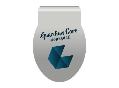 ROMINOX® Mehrweg-Büroklammer Shape Clip Variante I, idealer Mailingartikel für Dokumente, bis zu 18 Seiten Klemmkraft