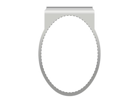 ROMINOX® Mehrweg-Büroklammer Shape Clip Variante I, idealer Mailingartikel für Dokumente, bis zu 18 Seiten Klemmkraft