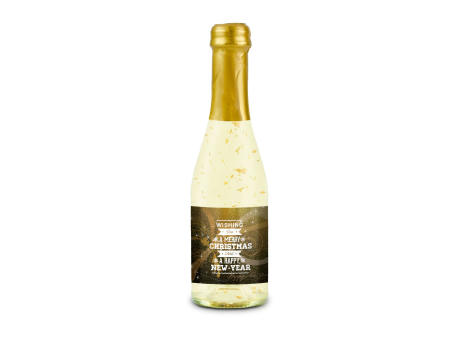 Piccolo Golden Flakes - Flasche klar - Kapselfarbe Gold, 0,2 l