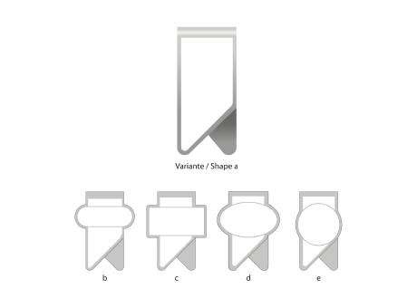 ROMINOX® Mehrweg-Büroklammer X Clip Variante C, idealer Mailingartikel für Dokumente, bis zu 12 Seiten Klemmkraft