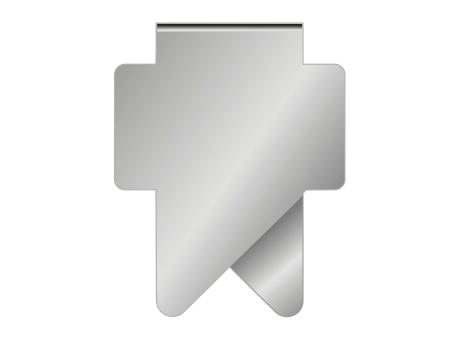 ROMINOX® Mehrweg-Büroklammer X Clip Variante C, idealer Mailingartikel für Dokumente, bis zu 12 Seiten Klemmkraft