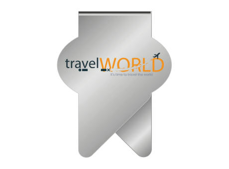 ROMINOX® Mehrweg-Büroklammer X Clip Variante D, idealer Mailingartikel für Dokumente, bis zu 12 Seiten Klemmkraft