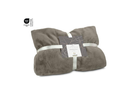 Fernsehdecke Comfort - Grau-Braun - 150 x 200 cm, 230 g/m²