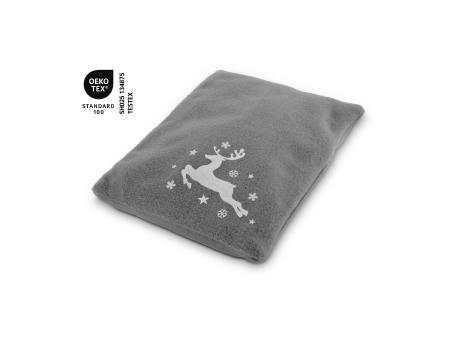 Wärmekissen Winterzeit Grau mit winterlichem Rentier-Motiv