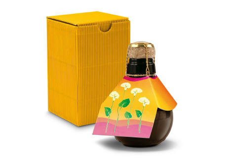 Kleinste Sektflasche der Welt! Calla - Inklusive Geschenkkarton in Gelb, 125 ml