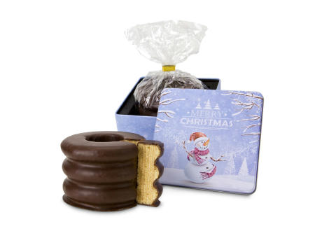 Geschenkset / Präsenteset: Baumkuchen in Weihnachtsdose