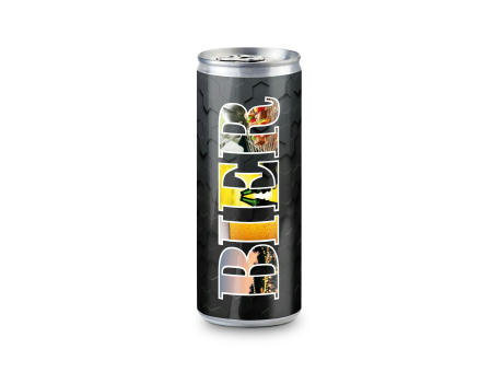 Helles Bier in der Slimline Dose, feinherb und leicht malzig - Papier-Etikett, 250 ml