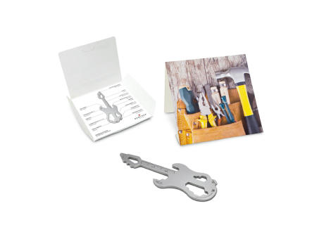 Geschenkartikel: ROMINOX® Key Tool Guitar / Gitarre (19 Funktionen) im Motiv-Mäppchen Werkzeug