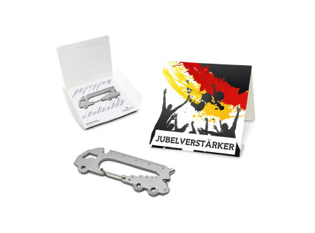 Geschenkartikel: ROMINOX® Key Tool Truck / LKW (22 Funktionen) im Motiv-Mäppchen Deutschland Fan Jubelverstärker