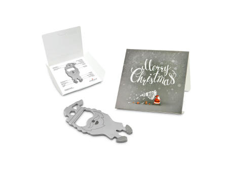 Geschenkartikel: ROMINOX® Key Tool Santa / Weihnachtsmann (15 Funktionen) im Motiv-Mäppchen Merry Christmas