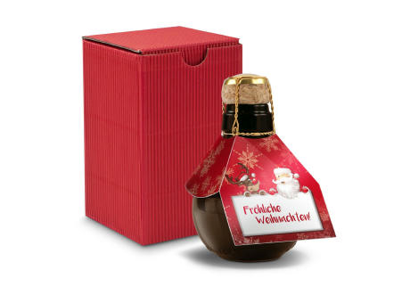 Geschenkset / Präsenteset: Kleinste Sektflasche: Fröhliche Weihnachten