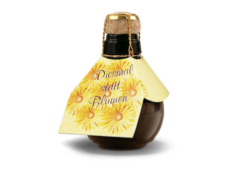 Kleinste Sektflasche der Welt! Diesmal statt Blumen - Ohne Geschenkkarton, 125 ml