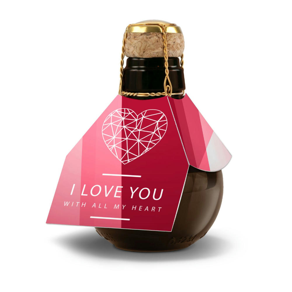 Kleinste Sektflasche der Welt! I love u - Ohne Geschenkkarton, 125 ml