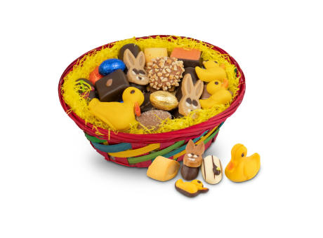 Geschenkartikel / Präsentartikel: Großer Osterkorb mit Confiseriespezialitäten, 600 g