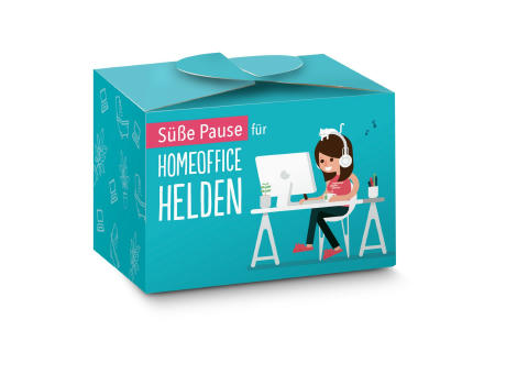 Geschenkartikel / Präsentartikel: Lindt süße Pause fürs Home-Office, 5 Lindorkugeln für Ihre Mitarbeiter (ca. 75 g)