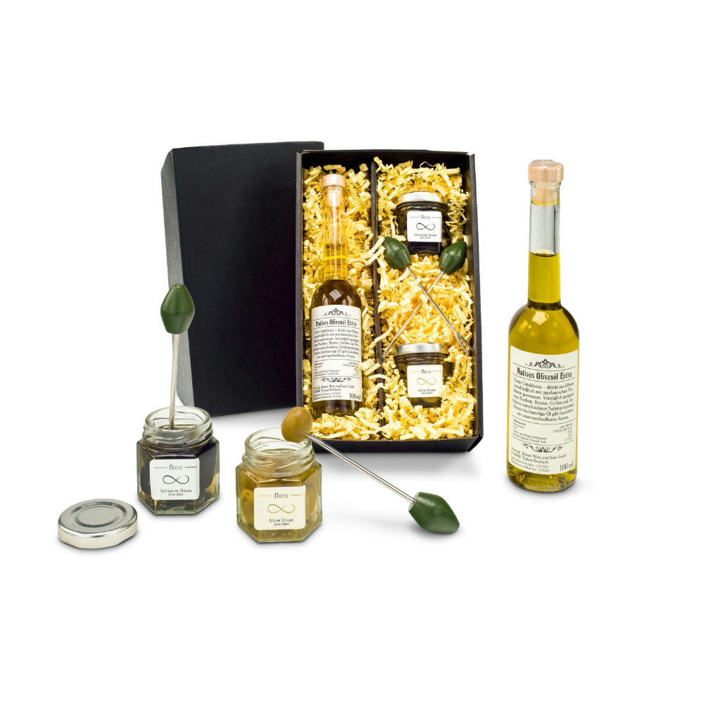 Geschenkset / Präsenteset: Oliven-Variation