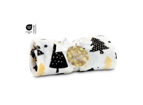 Kuscheldecke Merry Christmas - 120 x 150 cm, 190 g/m²