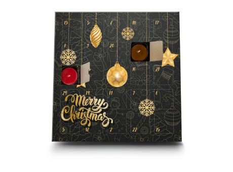 Geschenkartikel / Präsentartikel : Duftkerzen Adventskalender Merry Christmas