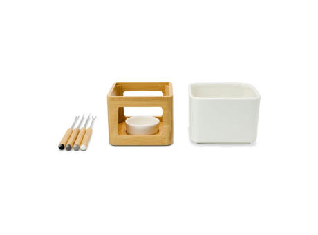 Geschenkset / Präsenteset: Schokofondue im Beutel