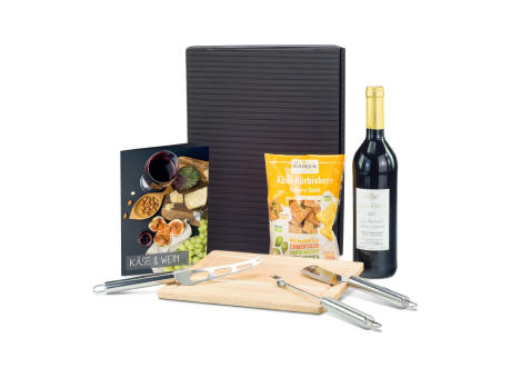 Geschenkset / Präsenteset: Käse & Wein
