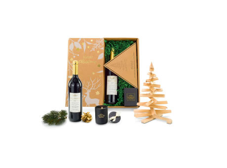 Geschenkset / Präsenteset: Wein-Nachts-Baum