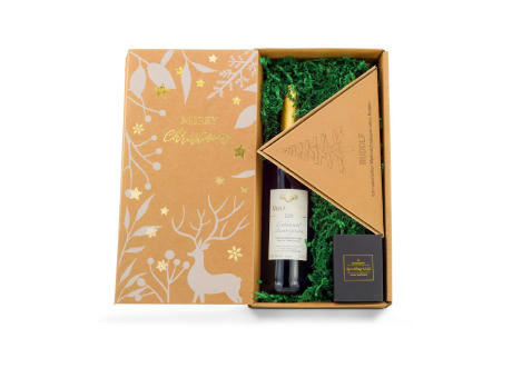 Geschenkset / Präsenteset: Wein-Nachts-Baum