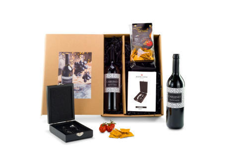 Geschenkset / Präsenteset: Wein & Snack