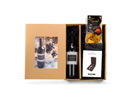 Geschenkset / Präsenteset: Wein & Snack