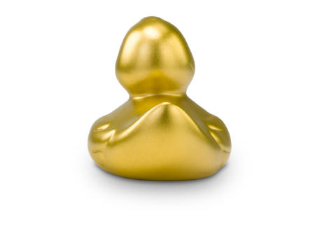 Werbeente Goldmarie Mini, ca. 6 cm