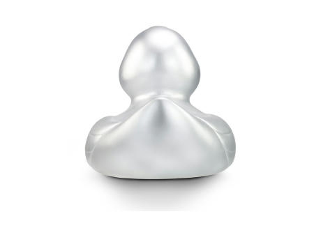 Werbeente Sylvie Silber XXL, ca. 30 cm