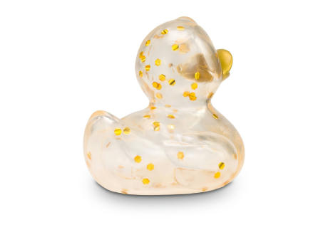 Werbeente Fine Funkelgold, ca. 8 cm