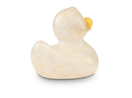 Werbeente Giselle Goldglitzer, ca. 8 cm