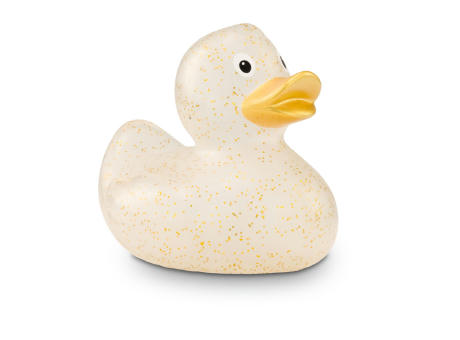 Werbeente Giselle Goldglitzer, ca. 8 cm