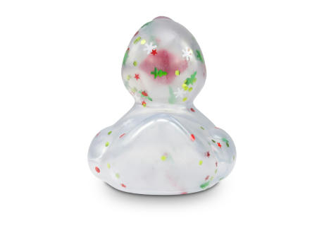 Werbeente Leni Lametta mit rotem Schnabel, ca. 8 cm