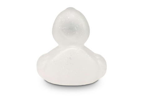 Werbeente Silke Silberglitzer, ca. 8 cm