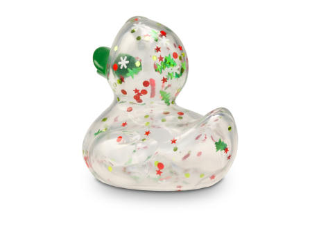 Werbeente Luis Lametta mit grünem Schnabel, ca. 8 cm