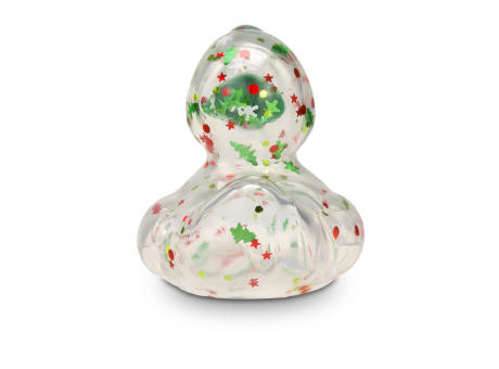 Werbeente Luis Lametta mit grünem Schnabel, ca. 8 cm