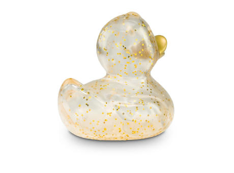 Werbeente Gloria Goldglitzer, ca. 8 cm