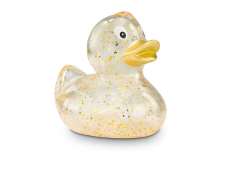 Werbeente Gloria Goldglitzer, ca. 8 cm