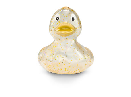 Werbeente Gloria Goldglitzer, ca. 8 cm