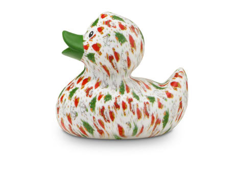 Werbeente Torsten Tannenbaum mit grünem Schnabel, ca. 8 cm