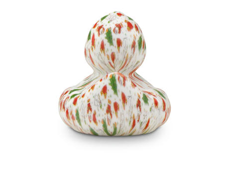 Werbeente Torsten Tannenbaum mit grünem Schnabel, ca. 8 cm
