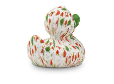 Werbeente Torsten Tannenbaum mit grünem Schnabel, ca. 8 cm