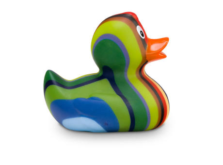 Werbeente Lenny Längsstreifen, ca. 8 cm