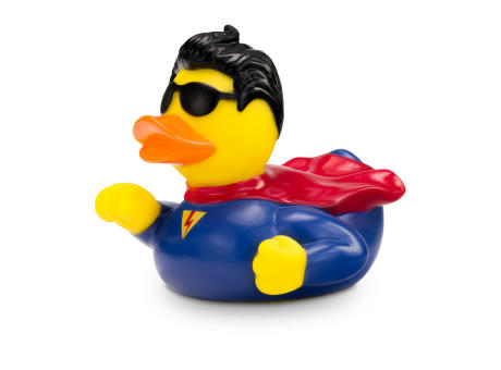 Werbeente Superduck mit Blitz